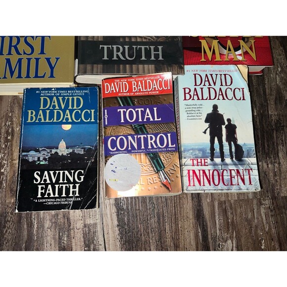 Lot 6 David Baldacci 4x first edition hardcover, paperback book collection - Picture 4 of 9
